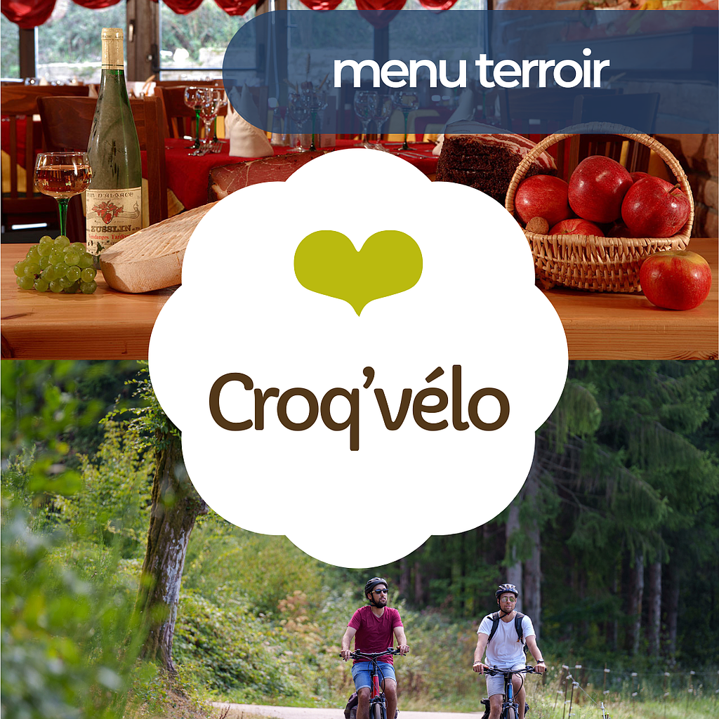 Journée Croq'vélo menu terroir - restaurant au choix - Carte cadeau 42 €