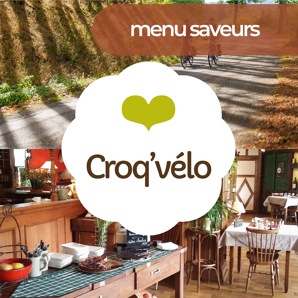 Journée Croq'vélo menu Saveur - restaurant au choix - Carte cadeau 58 €