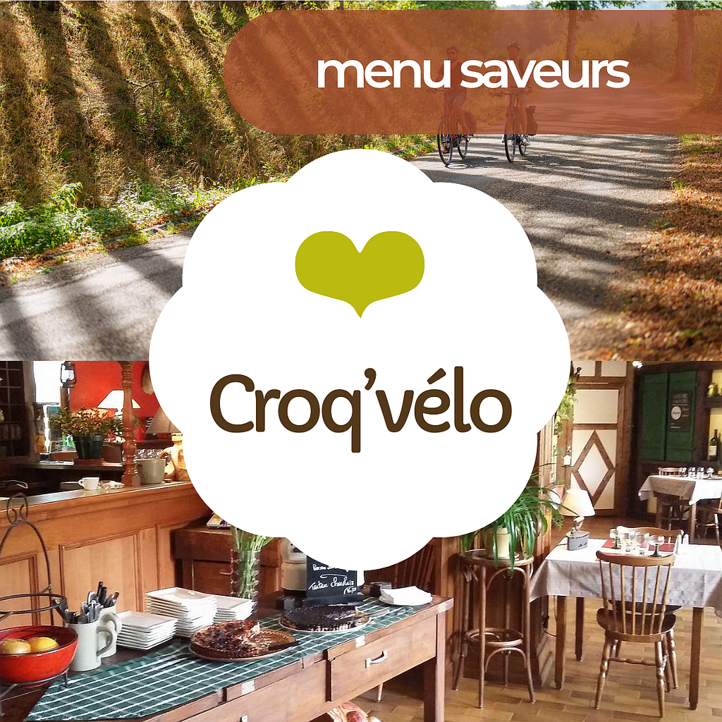 Journée Croq'vélo menu saveurs - restaurant au choix - Carte cadeau 55 €