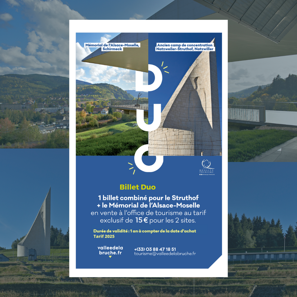 Pass billet DUO Mémorial Alsace Moselle & CERD Le Struthof
