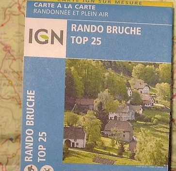 Carte rando Bruche TOP 25 - IGN