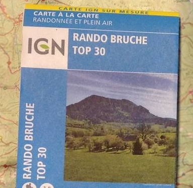 Carte rando Bruche TOP 30 - IGN